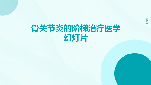 骨关节炎的阶梯治疗医学幻灯片