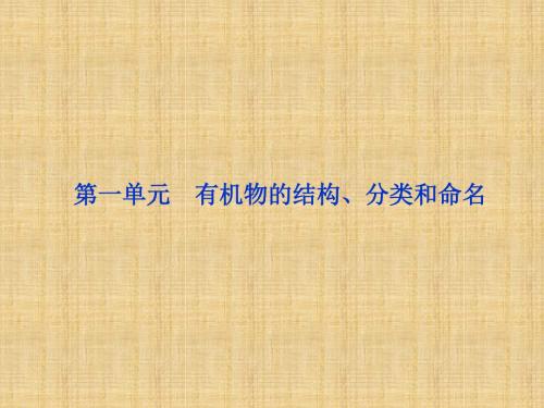 【苏教版】2012高三化学《优化方案》总复习课件专题9第一单元