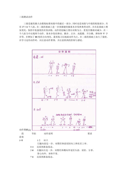 大众健美操三级图解