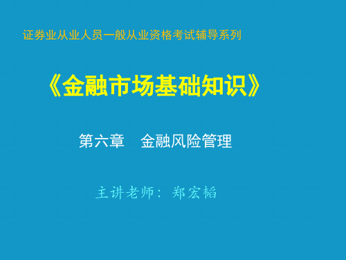 《金融市场基础知识》第6章