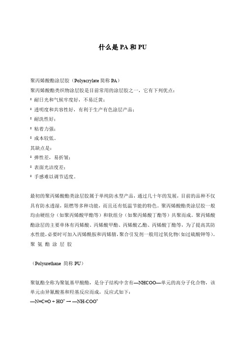 什么是PA和PU(doc2)