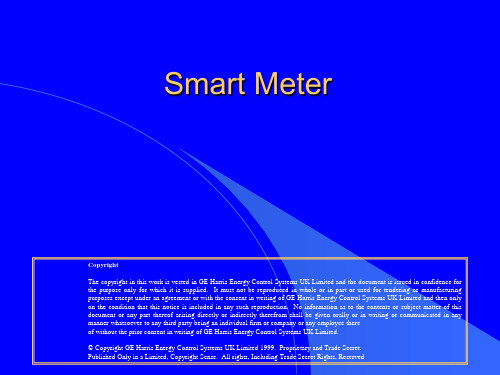 智能电表和先进计量架构PPT课件