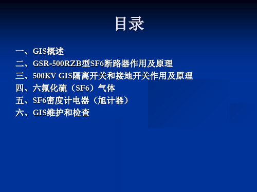 GIS开关结构作用原理及检查内容