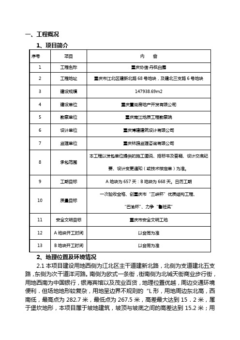 协信丹枫测量施工方案