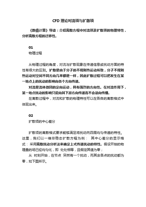 CFD理论对流项与扩散项