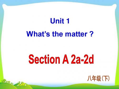 新目标英语八年级下册Unit 1 Section A-2教学课件