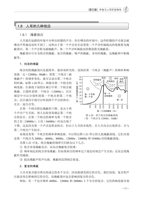 掩蔽效应_中级音响师速成实用教程(第3版)_[共2页]