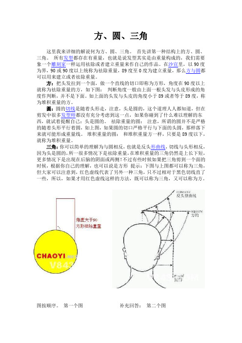 沙宣方圆三角