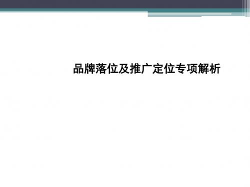 最新商业地产项目品牌落位及推广