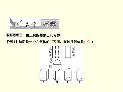 初三下数学课件(人教版)-根据三视图确定几何体