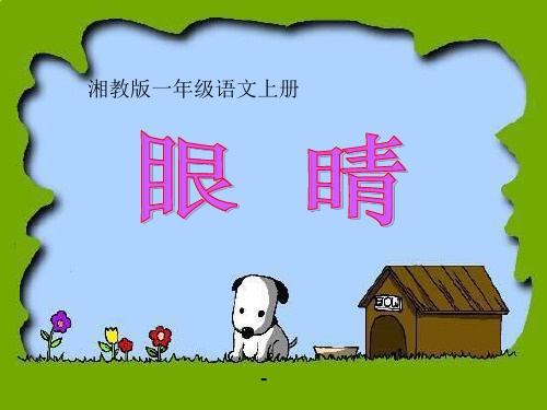 202X春湘教版语文一上《眼睛》ppt课件1
