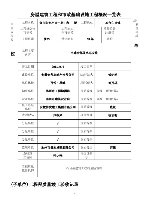 竣工资料(完整版)