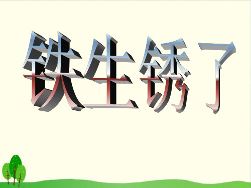 小学六年级下册 7.《控制铁生锈的速度》 教科版 ppt(12张)