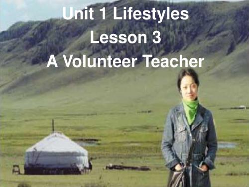 Lesson 3A Volunteer Teacher