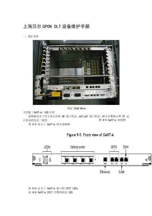 上海贝尔GPON系统OLT基本维护手册