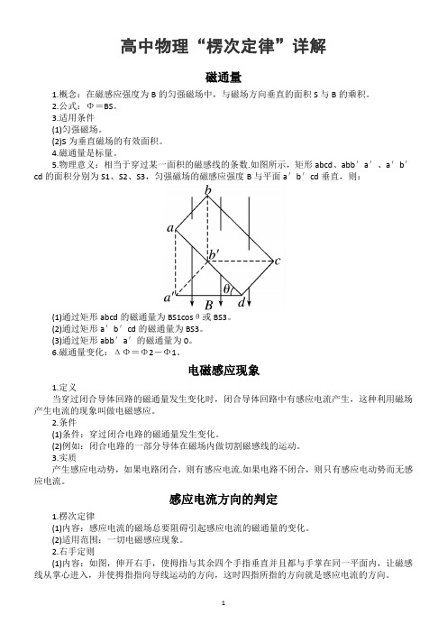 高中物理楞次定律详解