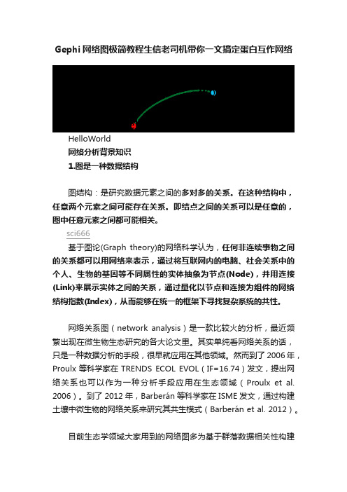 Gephi网络图极简教程生信老司机带你一文搞定蛋白互作网络