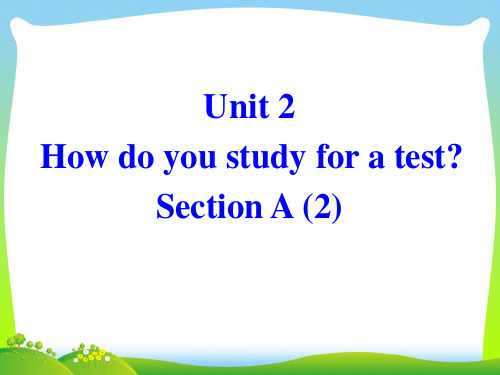 鲁教版八年级英语下册Unit 2 Section A 2优质课课件