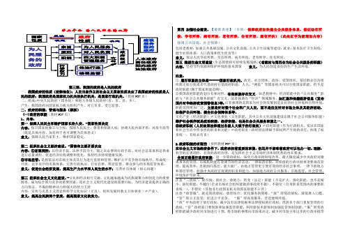 2019届高三一轮复习《政治生活》第三课、我国的政府是人民的政府 教学案