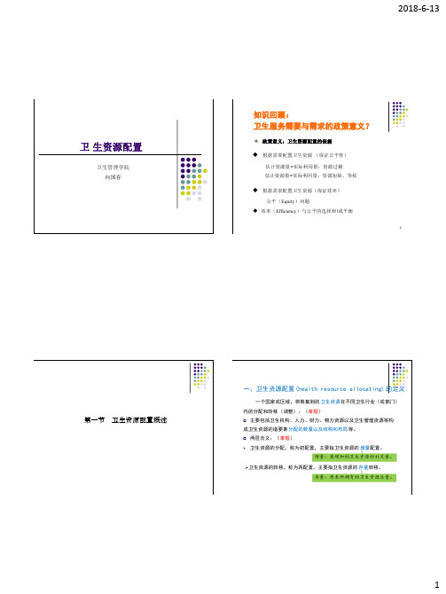 2018卫生资源配置