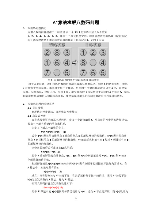 A星算法求解八数码问题-推荐下载