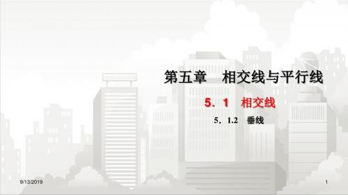 人教版七年级初一数学下册 5.1 相交线  5.1.2 垂线