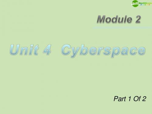 【学海导航】广东省2012届高三英语第一轮总复习 Module2 Unit4 Cyberspace(1)课件 北师大版 新课标