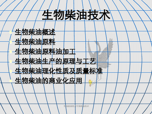 生物能源技术生物柴油技术