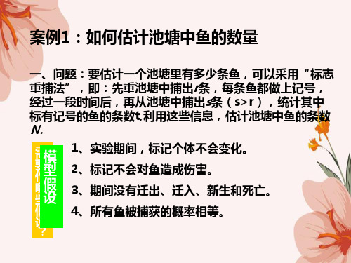 概率统计方法建模讲座