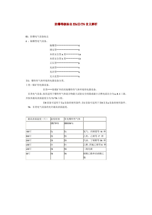 防爆等级标志