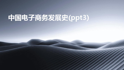 中国电子商务发展史(ppt3)2024新版