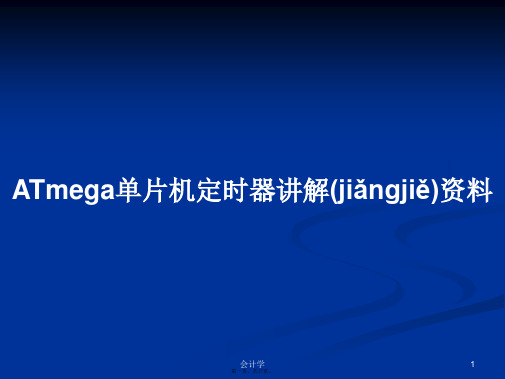 ATmega单片机定时器讲解资料学习教案