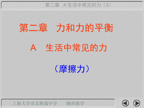 上海地区上教版高一物理必修1课件：2-a《生活中常见的力》ppt 10