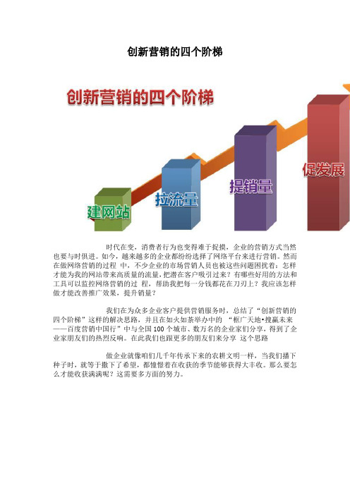 创新营销的四个阶梯