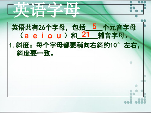 字母及48个国际音标ppt课件