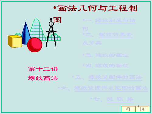 机械制图 螺纹画法ppt课件