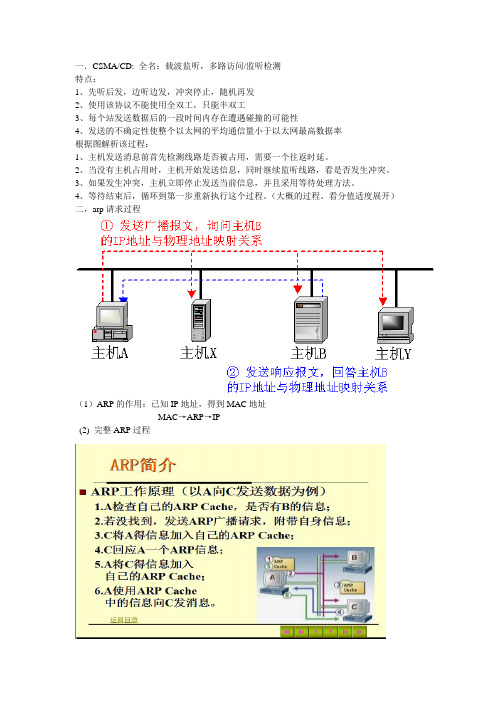 TCPIP期末考试整理材料