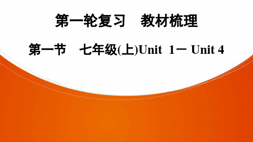 2021年中考广东专用英语知识点梳理复习第1节课件