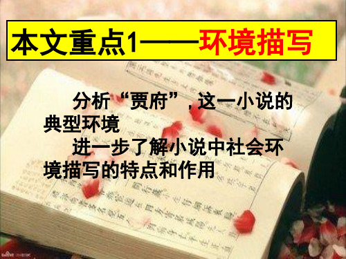 林黛玉进贾府环境描写