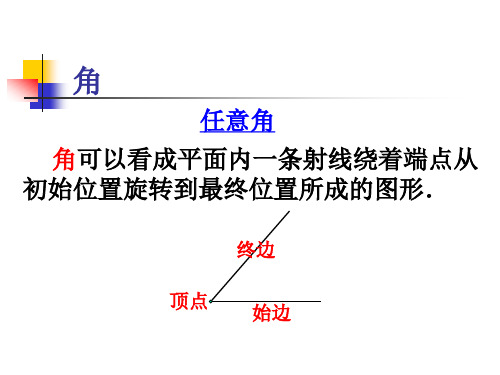 任意角及其度量