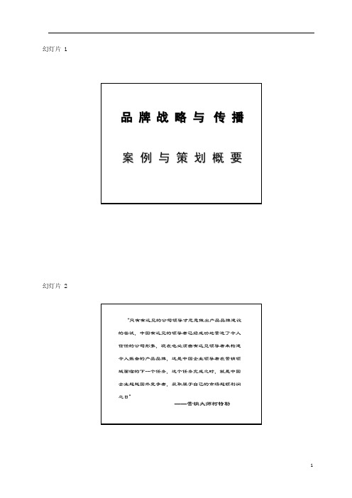 品牌战略与传播大纲EMBA__北大北电