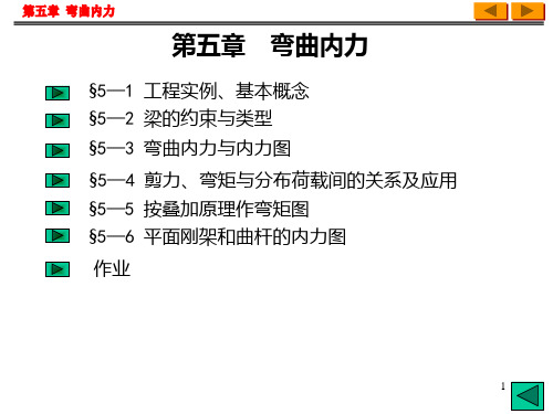 材料力学第五章 弯曲内力PPT课件