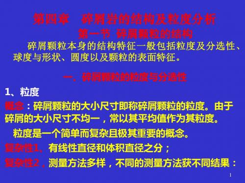 04碎屑岩的结构及粒度分析-PPT文档资料