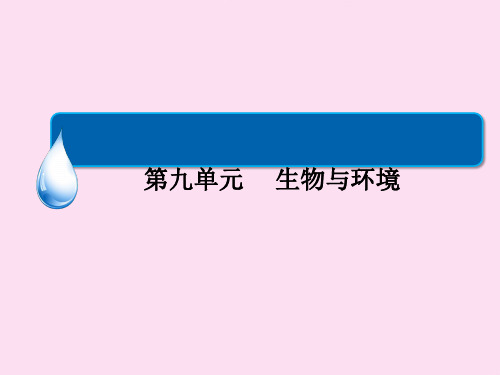 《金版教程》高考生物一轮复习考能专项突破课件：第九单元生物与环境