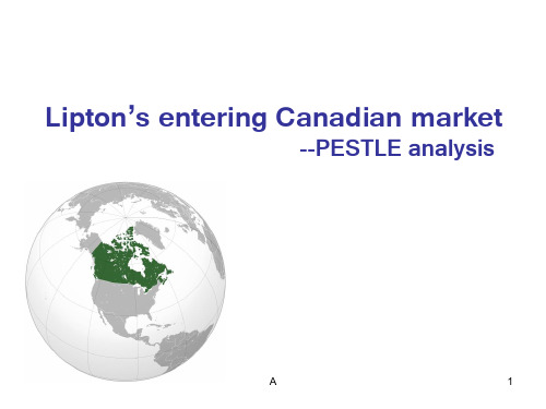 国际商务环境分析案例：立顿在加拿大投资的PESTLE分析