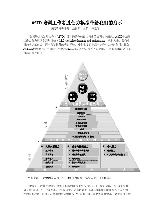 胜任力模型启示