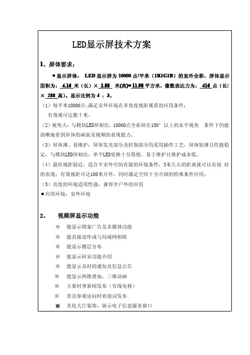 每平10000点(1R1G1B)的室外全彩led显示屏解决方案