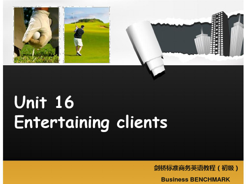 Unit 16-Entertaining clients