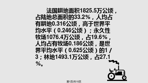 法国农业现状分析PPT课件