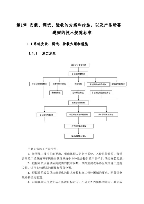 安装、调试及验收方案